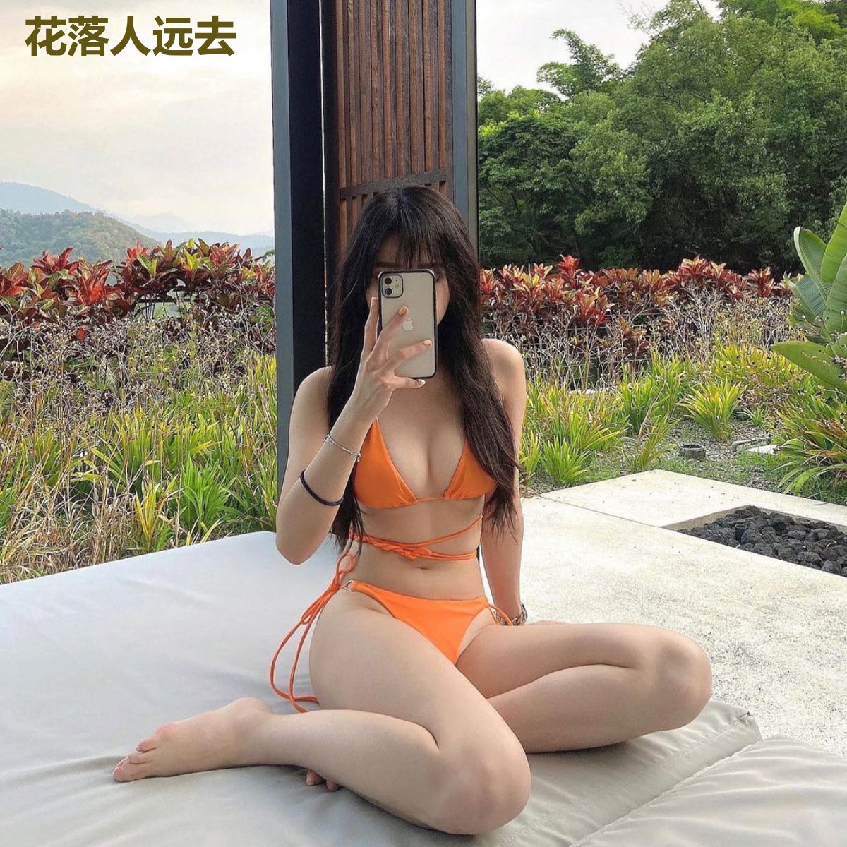 花落人远去